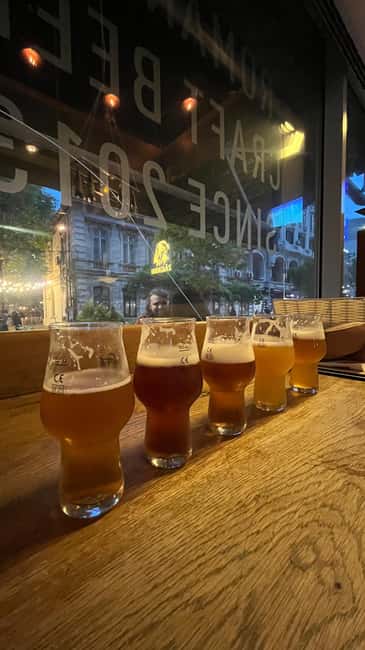 4 Craft Premium Beers Tasting with the Brewer - Four Romanian craft beers instead of the usual lager