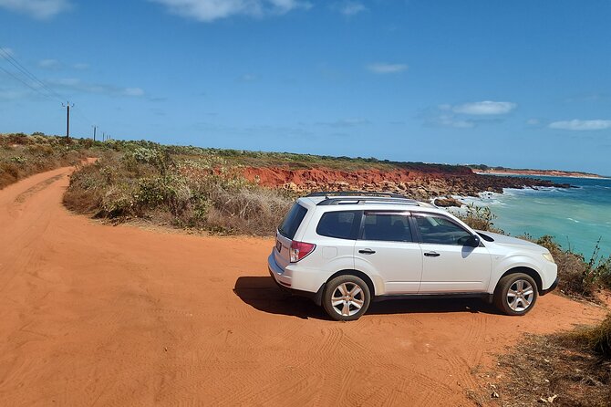 Afternoon Broome Town Tour including Beer Tasting & Sunset Drinks - Gantheaume Point: red rock, footprints, and ocean views
