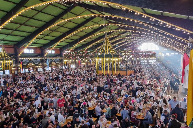 All-inclusive Small Group Beer, Brewery & Oktoberfest Experience! - Entering Oktoberfest with a reserved table