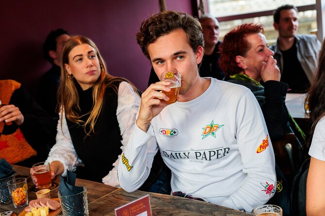 Amsterdam Guided Craft Beer Tasting with Cheese & Sausauge - What Happens at ClinkNOORD