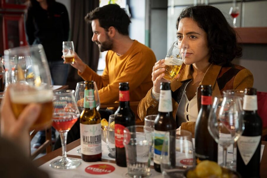Barcelona: Estrella Damm Old Brewery Tour with Tasting - Entering Estrella Damm’s Old Brewery in Barcelona
