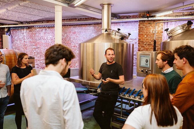 Beer Tasting Tour in Brussels - Starting with a welcome beer on Rue Antoine Dansaert