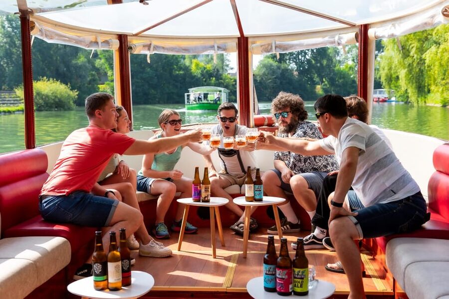 BEER WAY Ljubljana: Boat & Craft Beer Tasting Tour - BOBERMARINE to the heart of Ljubljana