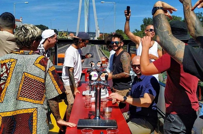 Bratislava Double Decker Beer Tour - The open deck and UFO views