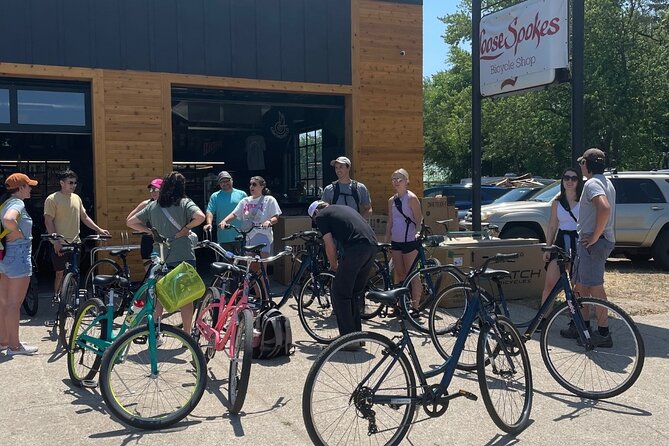 Grand Haven Afternoon Guided Bike & Beer Tour - 3 Hours - The boardwalk and train depot slow the pace