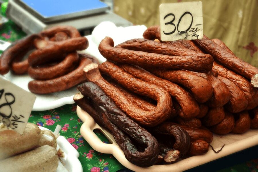 Krakow's Local Flavor: Craft Beer and Street Food with Guide - Stary Kleparz and the pierogi stop
