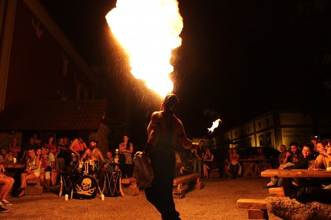 Medieval Dinner Show Castle and Brewery Tour with Hotel pick up - What the $102.43 price includes