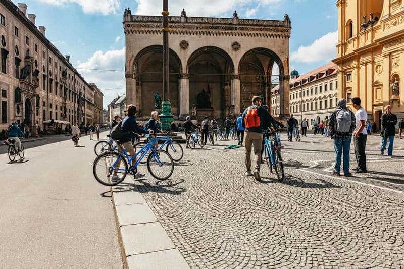 Munich: Guided City Tour by Bike with Beer Garden Stop - Odeonsplatz and the Theatiner Church