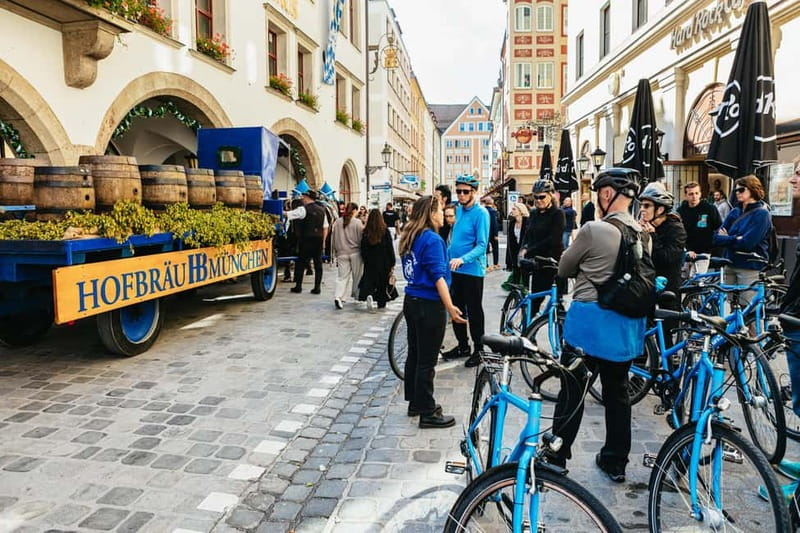 Munich: Guided City Tour by Bike with Beer Garden Stop - The final ride past the Angel of Peace and Isartor