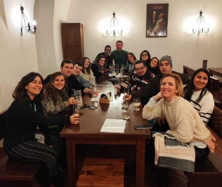 Night tour: Dark Side of Prague with Craft Beer - Prague after dark, with the castle looking on