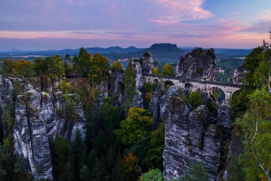Prague: Discover Bohemia—Tisa Rocks, Bastei & Brewery Tour - Tisa Rocks and the Narnia-like sandstone paths