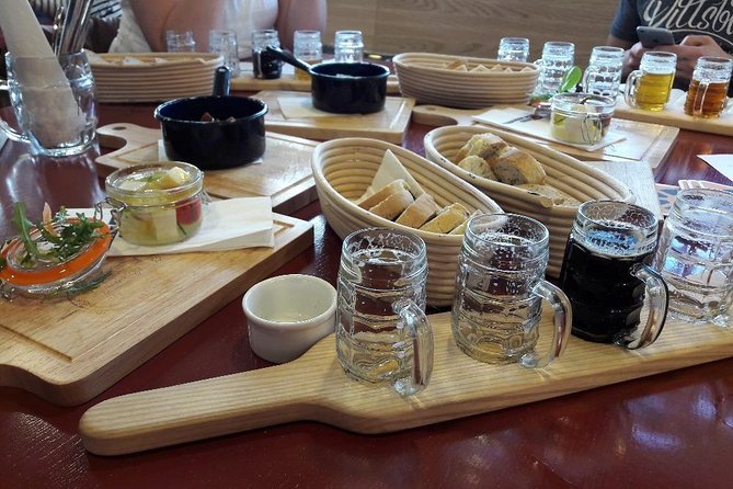 Prague Mini-Breweries Beer Tour with Czech Appetizers - Czech appetizers and the final stop