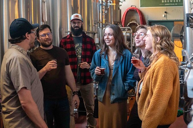 Premier Walking Guided Brewery Tour Through Downtown Asheville - The human side of a group of up to 28