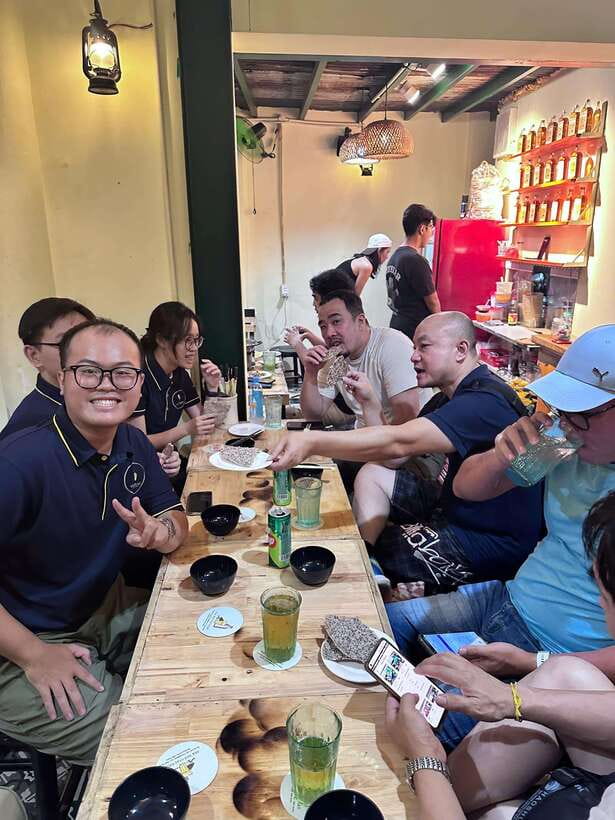 Saigon: Craft Beer & Local Food Experience Tour On Motorbike - A local restaurant for the first serious tasting