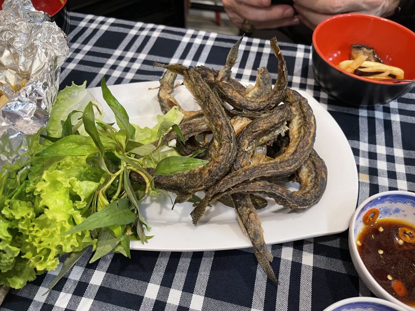 Saigon: Night Craft Beer And Street Food Tour By Vespa - Grilled rice paper at Saigon’s flower market