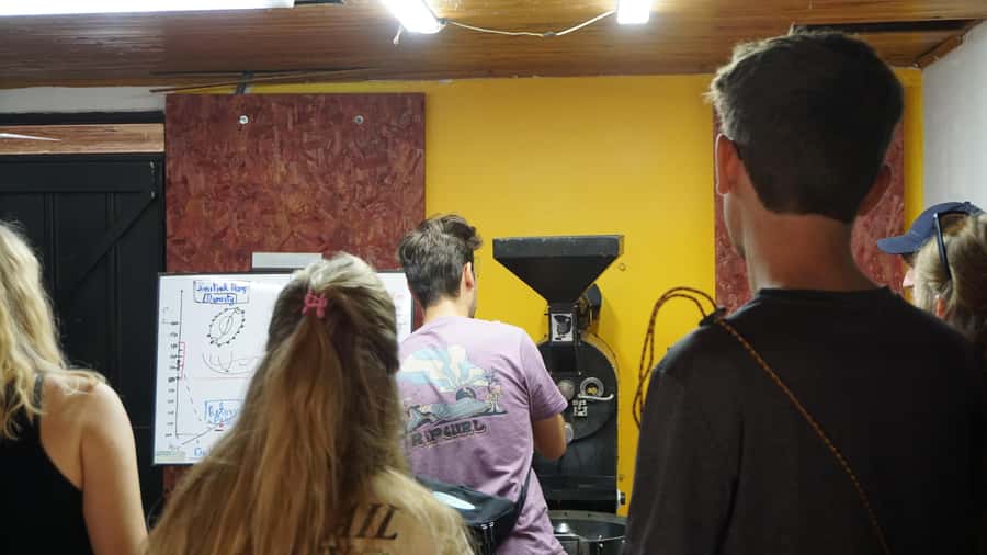 Salento: Coffee Master Roasting, Brewing and Tasting Tour - Your turn at the drum roaster