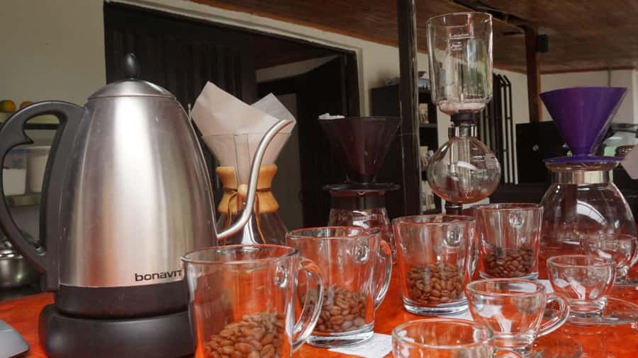Salento: Coffee Master Roasting, Brewing and Tasting Tour - Four brewing methods, five coffees