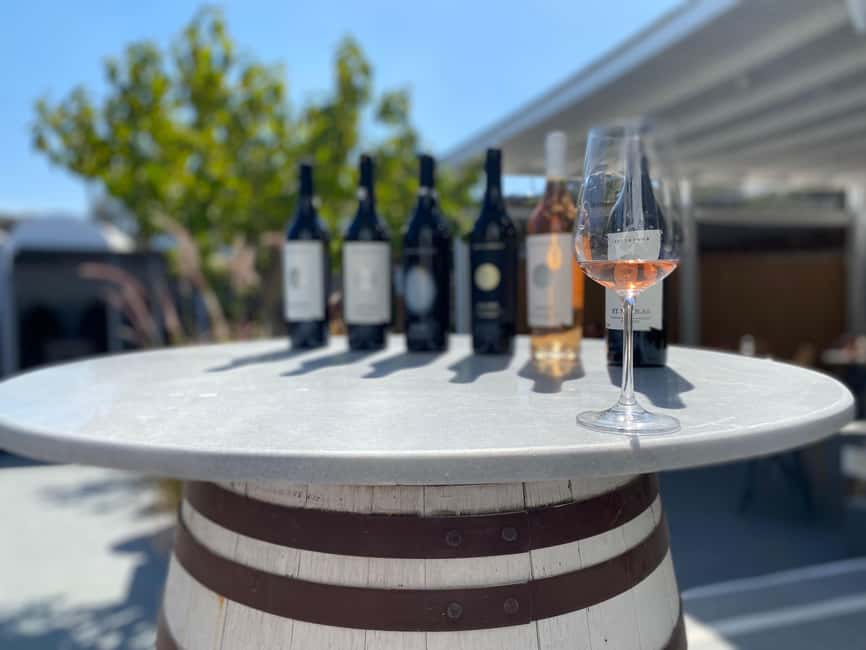 Santorini in a Glass: 2 Wineries & Brewery - Pickup Across Santorini, With Less Guesswork