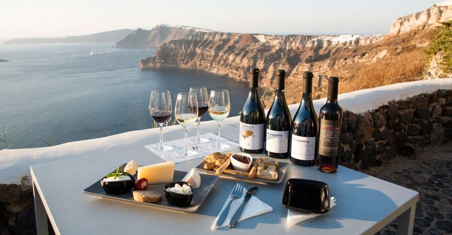 Santorini: Three Wineries and One Brewery Tour with Tastings - Why Santorini wine tastes different