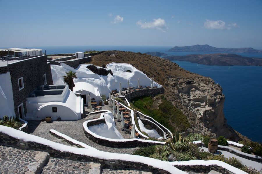 Santorini: Three Wineries and One Brewery Tour with Tastings - Art Space Winery in Exo Gonia