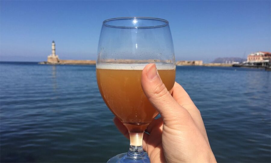Sunset Craft Beer Foodie Tour - Chania Old Port - Six Greek craft beers, from samples to full pours