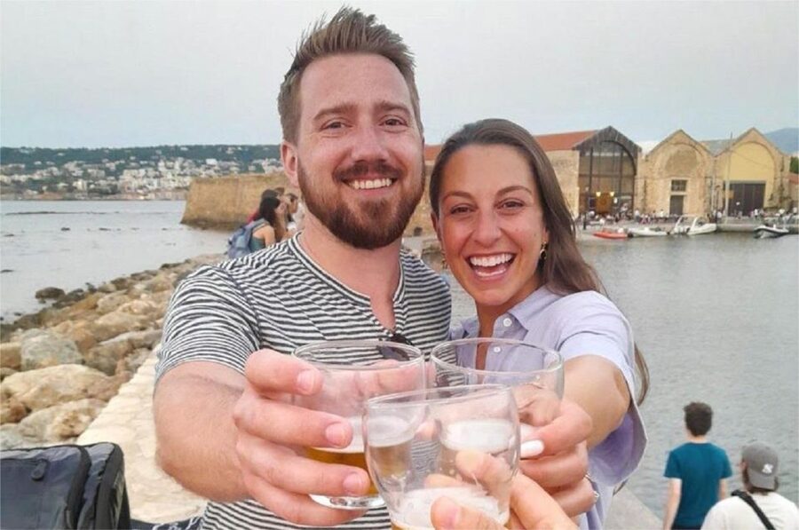 Sunset Craft Beer Foodie Tour - Chania Old Port - Sunset views over the sea and mountains