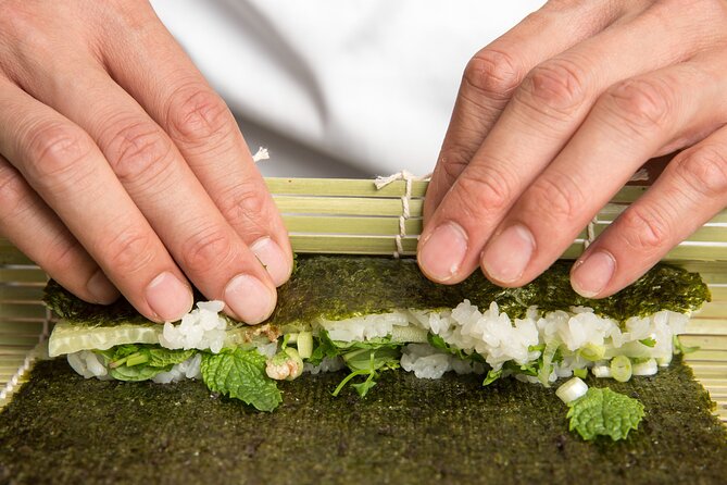Sushi Making Cooking Class at a Local Brewery in Charlotte - Making the cucumber and avocado roll