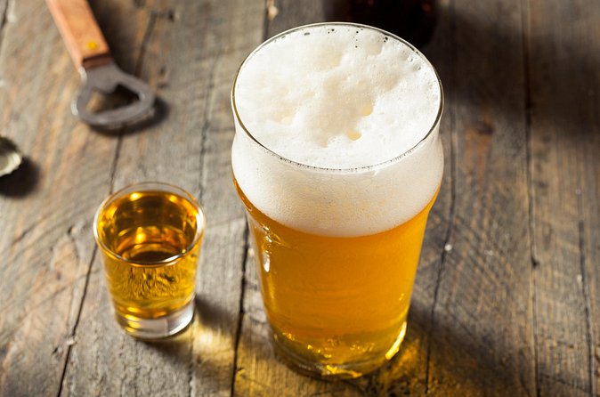 Taste of Bardstown Bourbon & Beer Walking Tour - Scout & Scholar finishes with beer and a pretzel