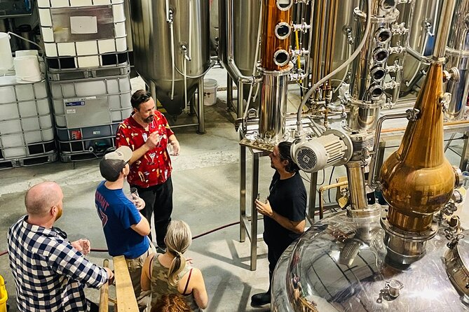 Tumbleroot Brewery and Distillery Tour and Tasting - The tasting: beer, gin, vodka, whiskey, and agave