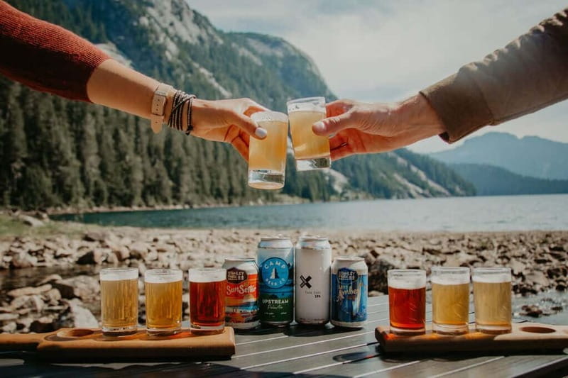 Vancouver: Helicopter Tour with Backcountry Beer Tasting - The backcountry landing and mountain patio