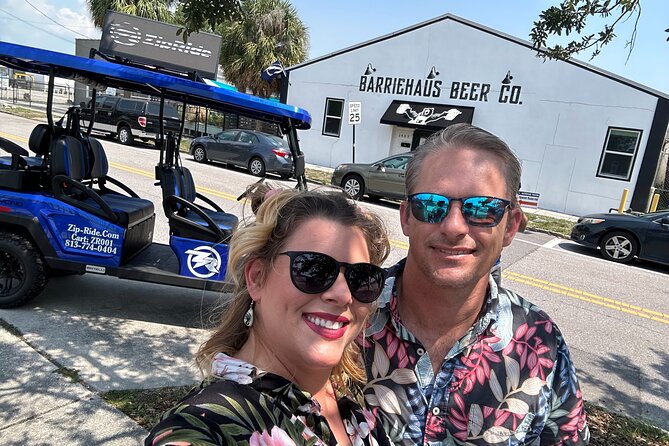 Ybor City Private Brewery Tour by Custom Golf Cart - Bastet Brewing starts the tasting